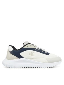 Calvin Klein Jeans Sneakersy Eva Runner Low Mesh Mix YM0YM01185 Écru