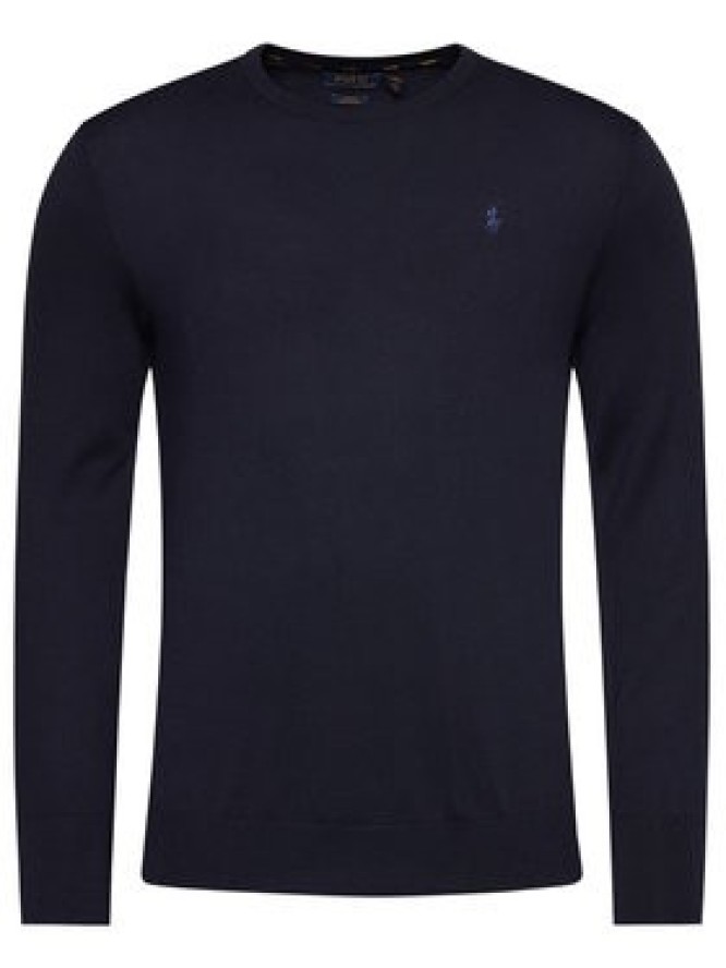 Polo Ralph Lauren Sweter Ls Sf Cn Pp 710684957001 Granatowy Slim Fit