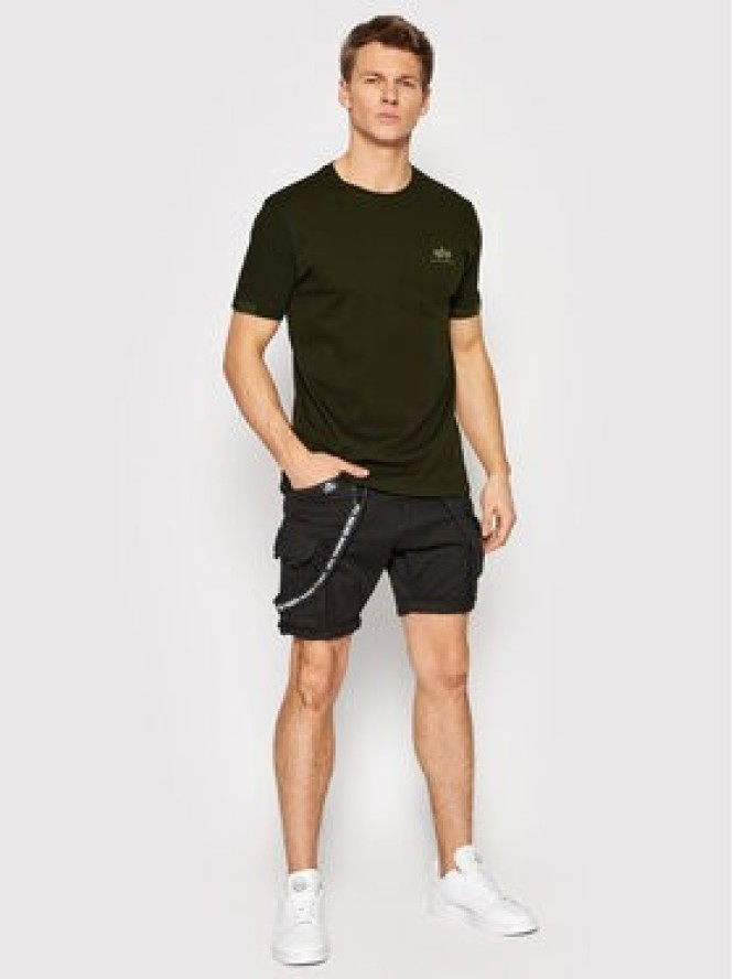 Alpha Industries Szorty materiałowe Utility 116213 Czarny Regular Fit