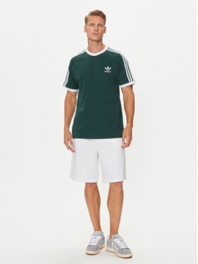 adidas T-Shirt adicolor Classics 3-Stripes IY8720 Zielony Slim Fit