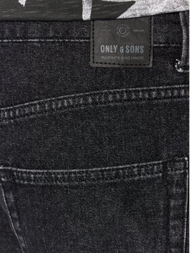 Only & Sons Szorty jeansowe Avi 22023328 Czarny Regular Fit
