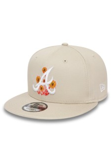 New Era Czapka z daszkiem Flower Icon 950 Braves 60435106 Beżowy