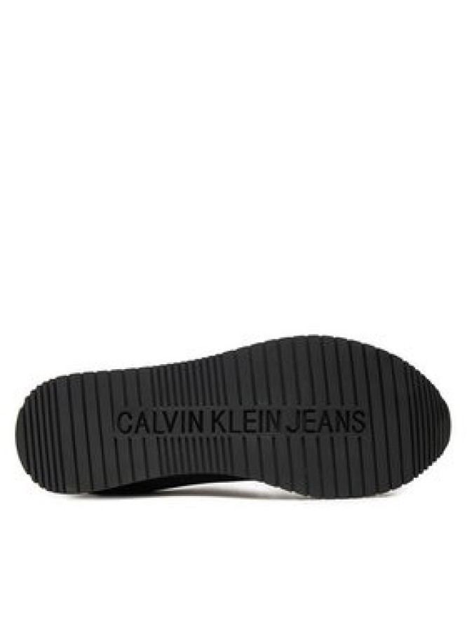 Calvin Klein Jeans Sneakersy Retro Runner Low Mix Mtl YM0YM01032 Czarny