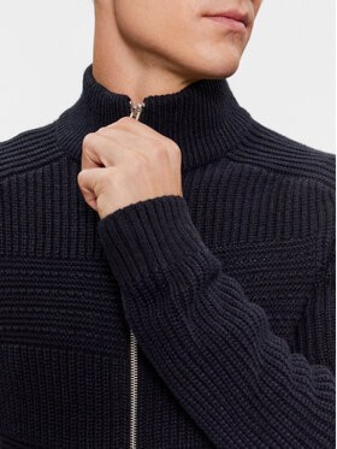 Jack&Jones Sweter 12236323 Granatowy Regular Fit