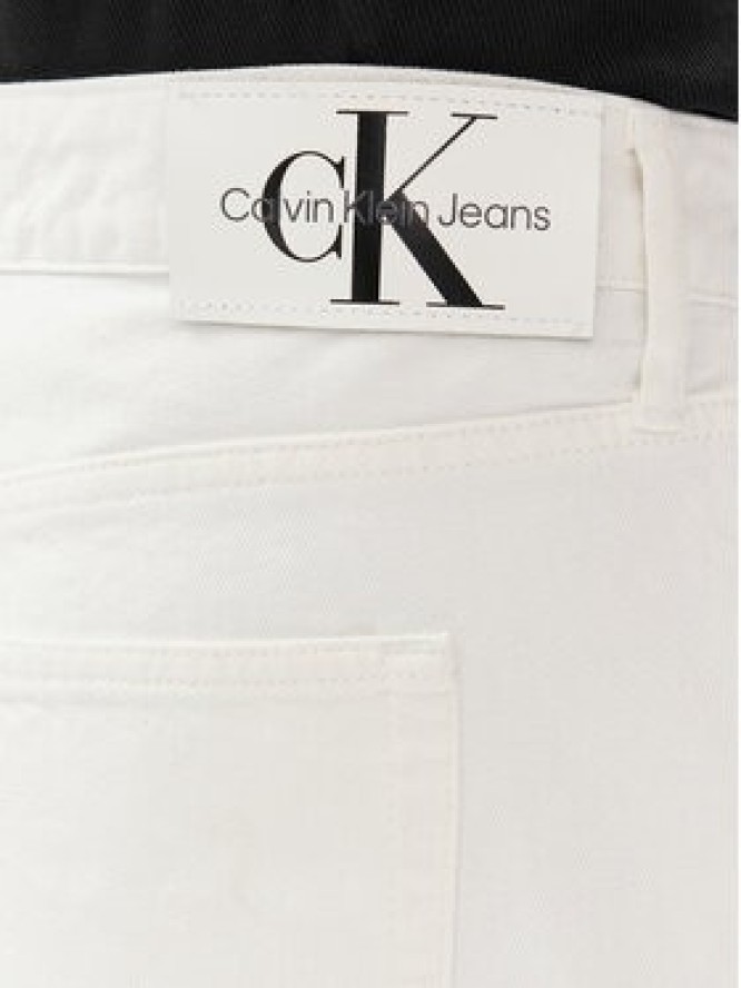 Calvin Klein Jeans Jeansy 90's J30J325580 Biały Straight Fit