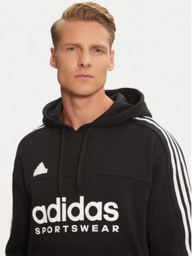 adidas Bluza House of Tiro IW5936 Czarny Loose Fit