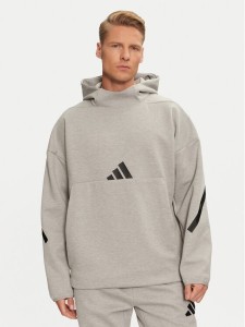 adidas Bluza Z.N.E. JE3070 Szary Loose Fit