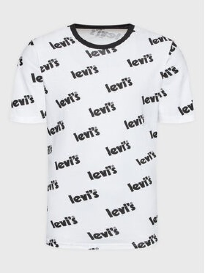 Levi's® T-Shirt Poster 16143-0657 Biały Relaxed Fit