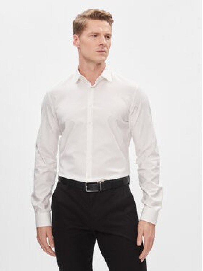 Calvin Klein Koszula K10K112301 Biały Slim Fit