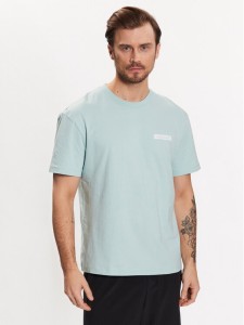 Calvin Klein T-Shirt Matte Back K10K111124 Zielony Relaxed Fit