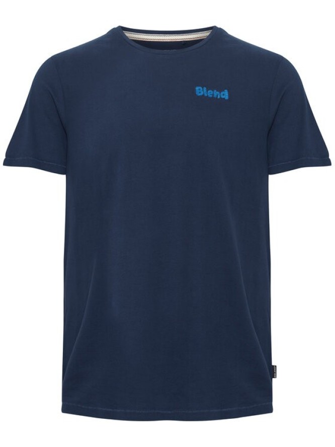 Blend T-Shirt 20715328 Granatowy Regular Fit