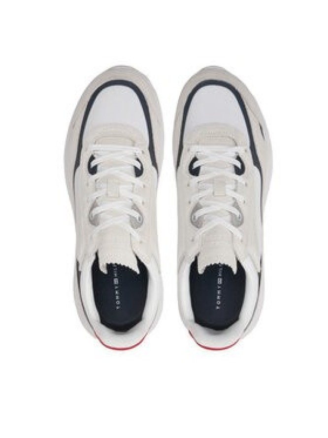 Tommy Hilfiger Sneakersy Modern Runner Tech Print FM0FM05123 Biały