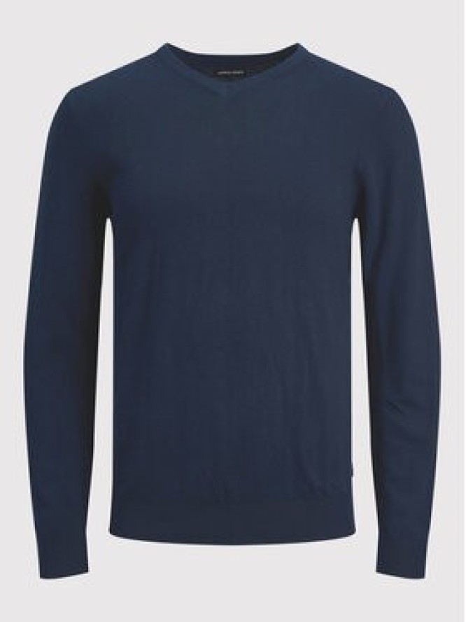 Jack&Jones Sweter Emil 12208365 Granatowy Regular Fit