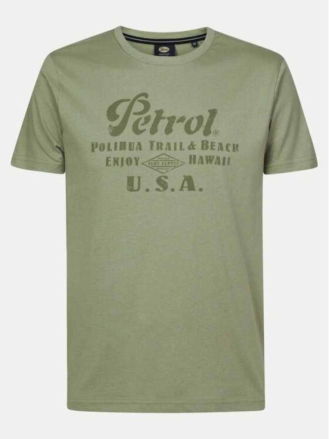 Petrol Industries T-Shirt M-1040-TSR600 Zielony Regular Fit