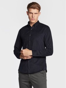 Lindbergh Koszula 30-203248 Granatowy Slim Fit