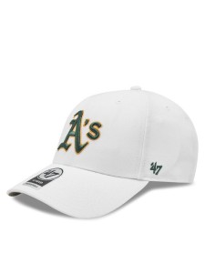 47 Brand Czapka z daszkiem Mlb Oakland Athletics '47 Mvp B-MVP18WBV-WHA Biały