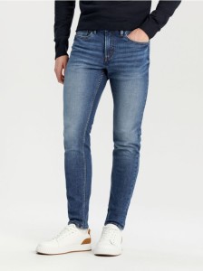 Jeansy skinny fit - niebieski