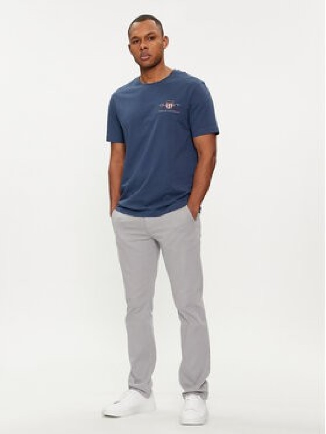 Gant T-Shirt Archive Shield 2067004 Niebieski Regular Fit