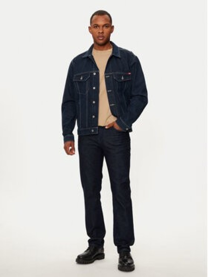 Mustang Kurtka jeansowa Dallas 1015542 Granatowy Regular Fit