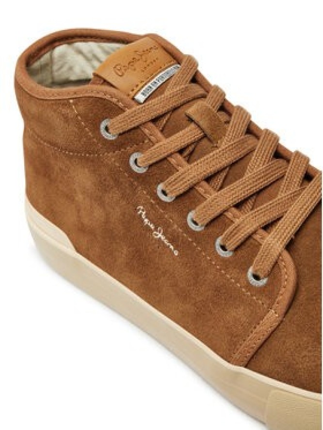 Pepe Jeans Sneakersy Ben Top PMS31051 Brązowy