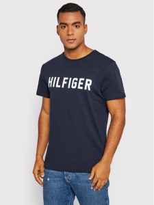 Tommy Hilfiger T-Shirt Ss Tee UM0UM02011 Granatowy Regular Fit