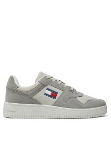 Tommy Jeans Sneakersy Tjm Basket Leather EM0EM01440 Szary