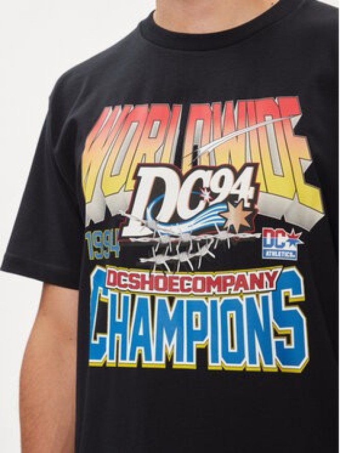 DC T-Shirt 94 Champs Hss ADYZT05343 Czarny Regular Fit