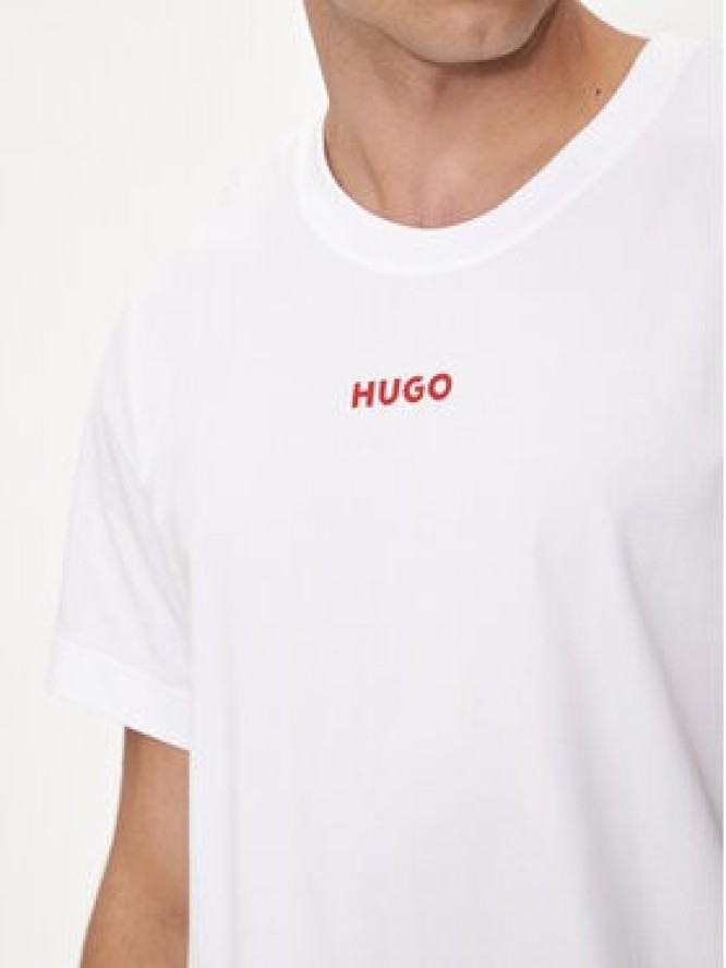 Hugo T-Shirt Linked 50518646 Biały Relaxed Fit