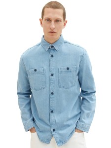 Tom Tailor Koszula dżinsowa w kolorze błękitnym rozmiar: L