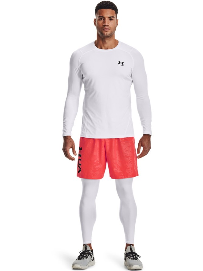 Longsleeve treningowy męski Under Armour UA Hg Armour Fitted Ls - biały