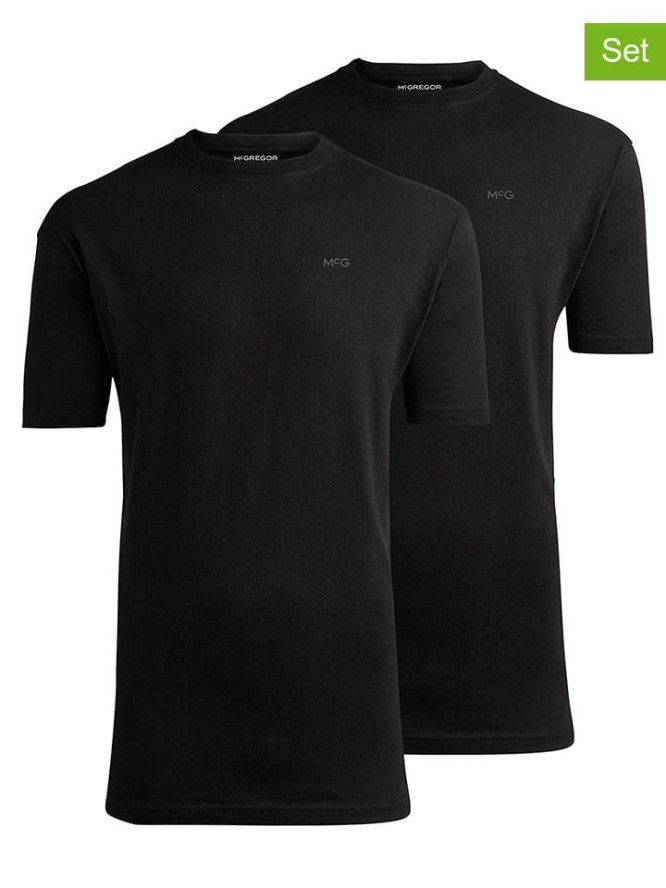 McGregor Koszulki (2 szt.) w kolorze czarnym rozmiar: L