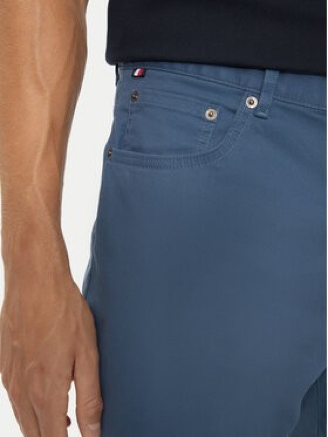 Tommy Hilfiger Spodnie materiałowe Denton MW0MW36429 Niebieski Straight Fit