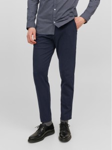 Jack&Jones Chinosy Marco 12237523 Granatowy Slim Fit