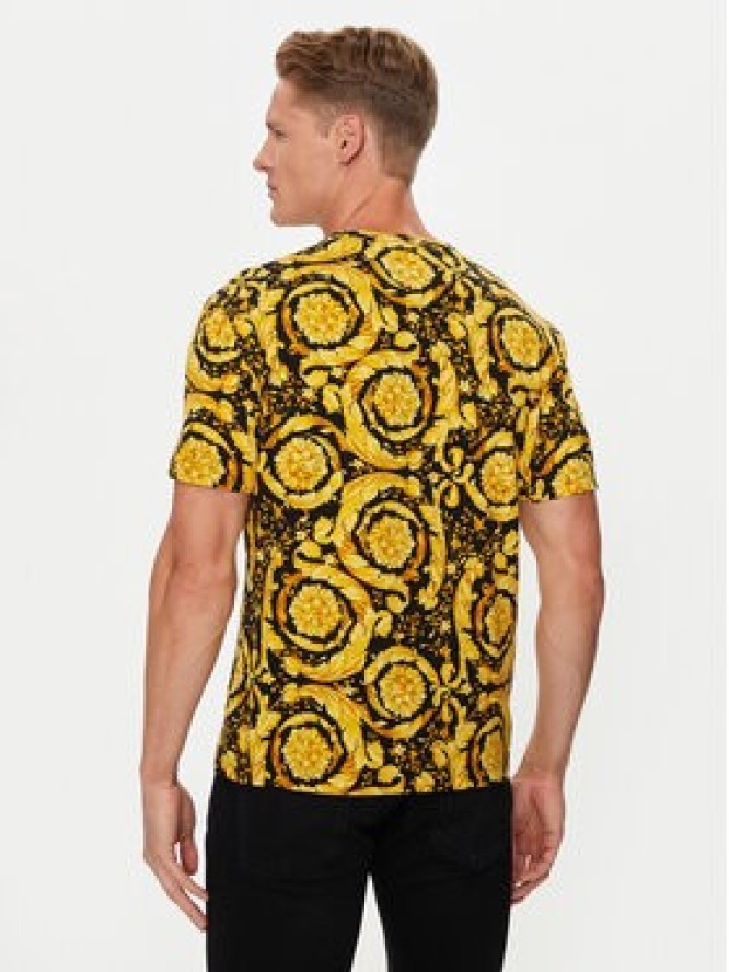 Versace T-Shirt 1000959 1A11188 Żółty Regular Fit