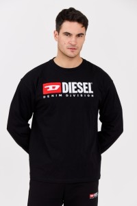 DIESEL Czarny longsleeve męski T-BOXT-LS-DIV