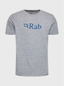 Rab T-Shirt Stance Logo QCB-08-GYM Szary Regular Fit