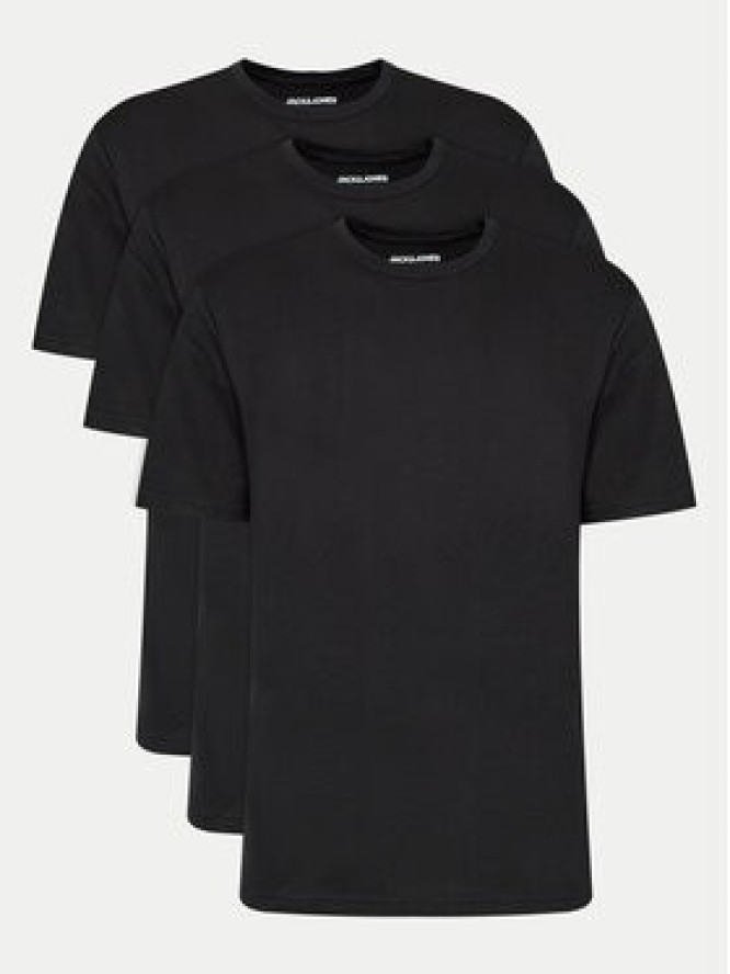 Jack&Jones Komplet 3 t-shirtów Under 12248076 Czarny Standard Fit