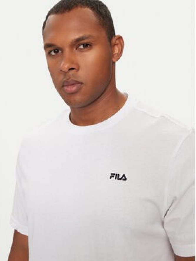 Fila T-Shirt Berloz FAM0340 Biały Regular Fit