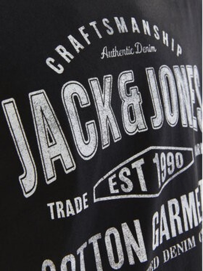 Jack&Jones T-Shirt Jeans 12256779 Czarny Standard Fit