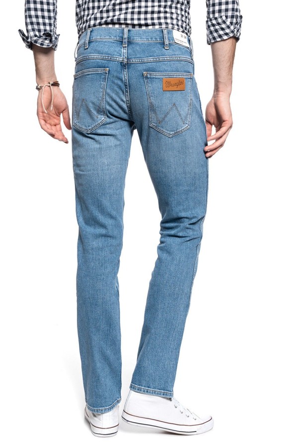 WRANGLER SPODNIE MĘSKIE GREENSBORO MID SUMMER BLUE W15QV712Z