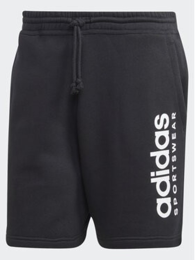 adidas Szorty sportowe All SZN Fleece Graphic Shorts IC9792 Czarny Regular Fit