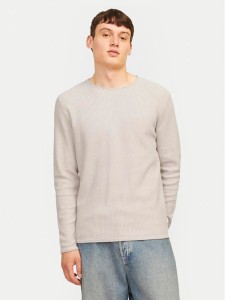 Jack&Jones Sweter Cooper 12258407 Beżowy Regular Fit