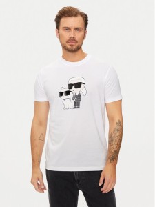 KARL LAGERFELD T-Shirt 755061 544241 Biały Regular Fit