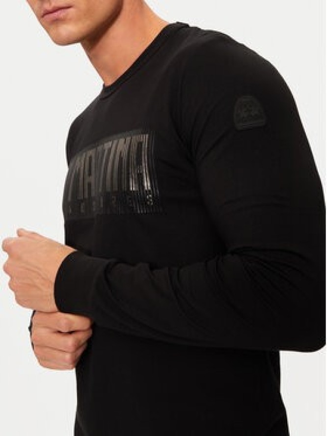 La Martina Longsleeve ZMR305 JS324 Czarny Regular Fit