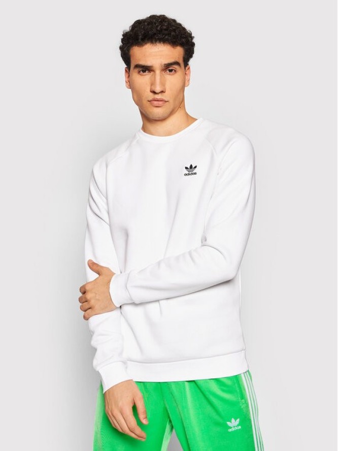 adidas Bluza adicolor Essentials Trefoil H34644 Biały Regular Fit