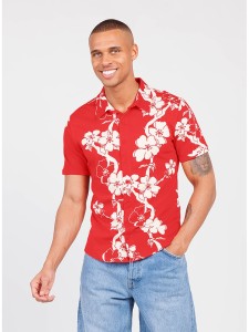 KEY LARGO Koszula "Mauritius" w kolorze czerwonym rozmiar: 3XL