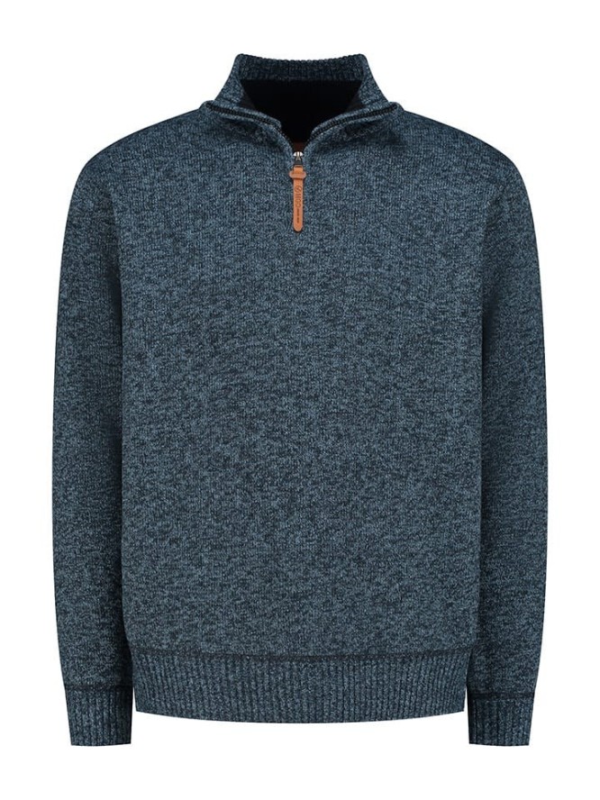 MGO leisure wear Sweter "Perry" w kolorze niebieskim rozmiar: L