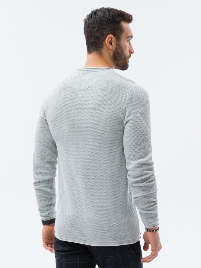 Sweter męski - jasnoszary V11 E121 - S