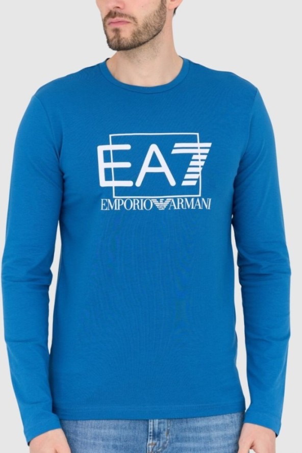 EA7 Longsleeve niebieski