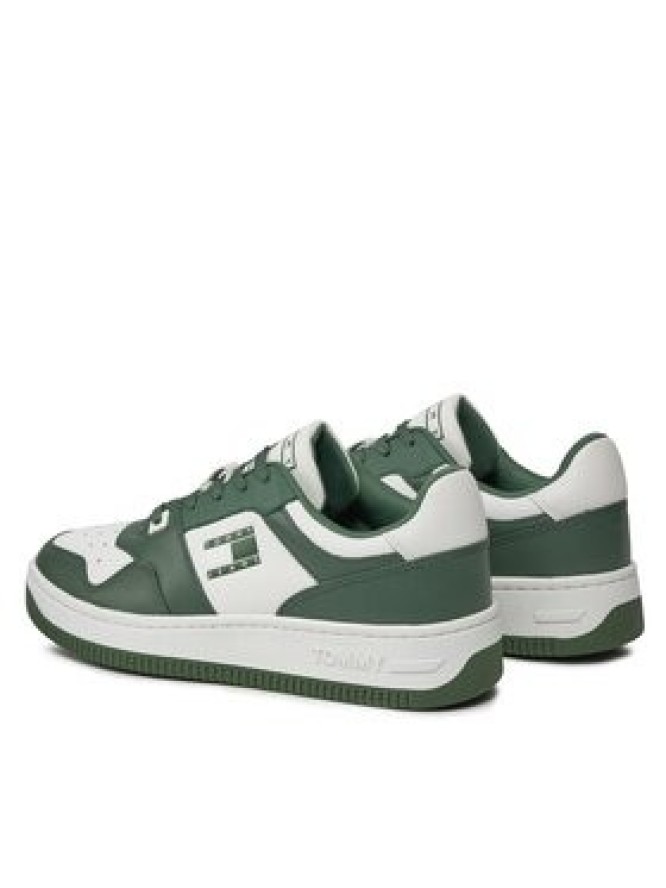 Tommy Jeans Sneakersy Basket Premium EM0EM01216 Zielony